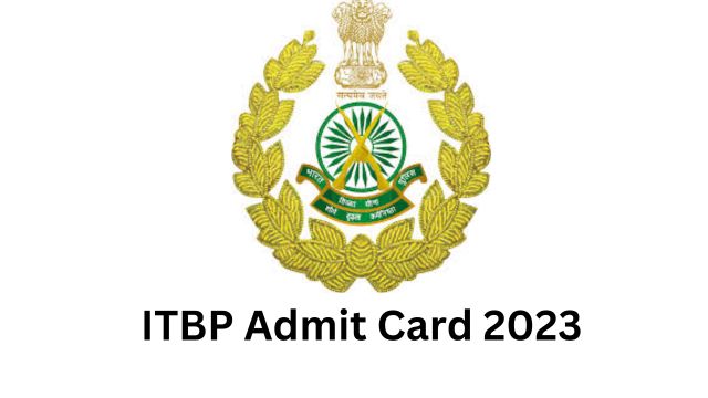 ITBP admit card 2023